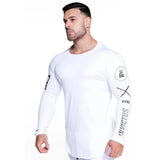 Gym Fitness Quick Dry Shirt Men Running Sport Long Sleeves T-shirt Trackwear Tee Tops Autumn Male Bodybuilding Training Clothing