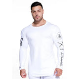 Gym Fitness Quick Dry Shirt Men Running Sport Long Sleeves T-shirt Trackwear Tee Tops Autumn Male Bodybuilding Training Clothing