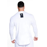 Gym Fitness Quick Dry Shirt Men Running Sport Long Sleeves T-shirt Trackwear Tee Tops Autumn Male Bodybuilding Training Clothing