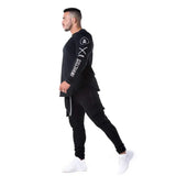 Gym Fitness Quick Dry Shirt Men Running Sport Long Sleeves T-shirt Trackwear Tee Tops Autumn Male Bodybuilding Training Clothing