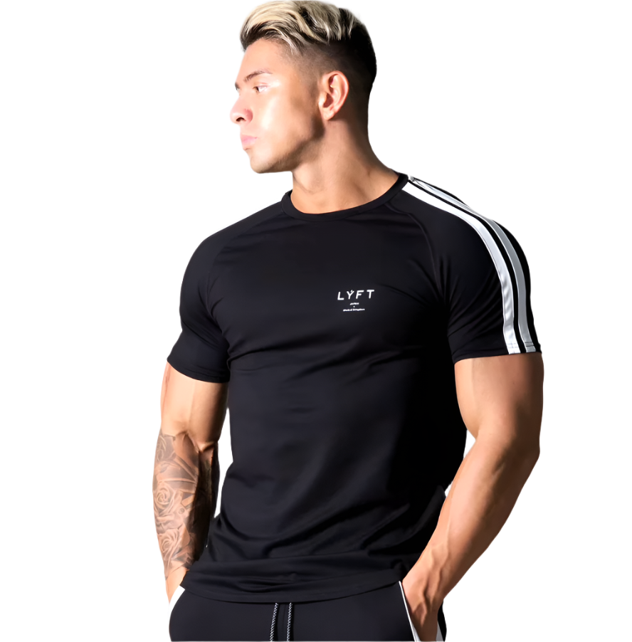 Gym Fitness Quick Dry Shirt Men Running Sport Long Sleeves T-shirt Trackwear Tee Tops Autumn Male Bodybuilding Training Clothing