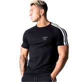 Gym Fitness Quick Dry Shirt Men Running Sport Long Sleeves T-shirt Trackwear Tee Tops Autumn Male Bodybuilding Training Clothing